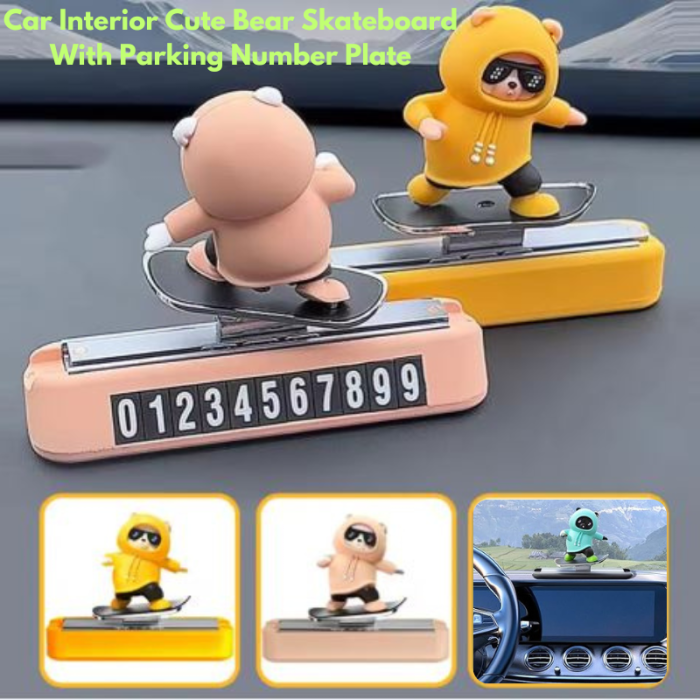 PEST Colour - Sliding Cute Bear & Number Plate.