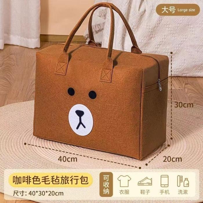 Travel storage bags, suitcases, handbags.