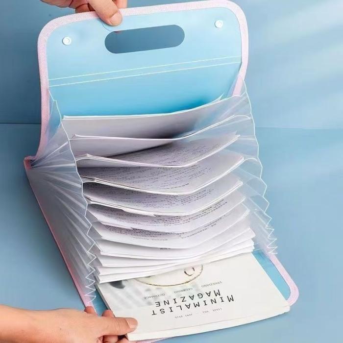 13 Pockets Document Organizer Portable File Bag